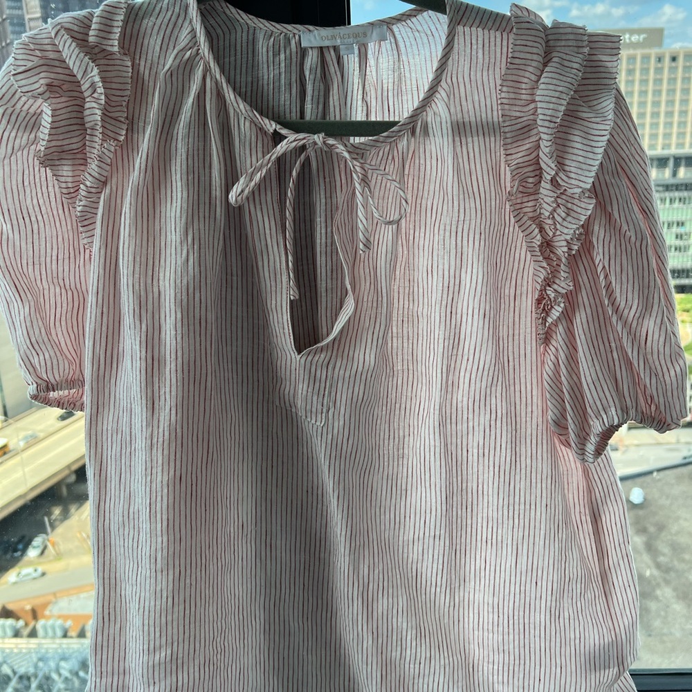 Striped boutique blouse